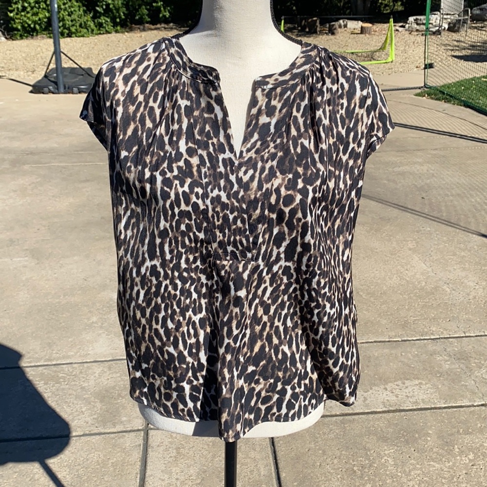 Banana Republic Cheetah Print Blouse